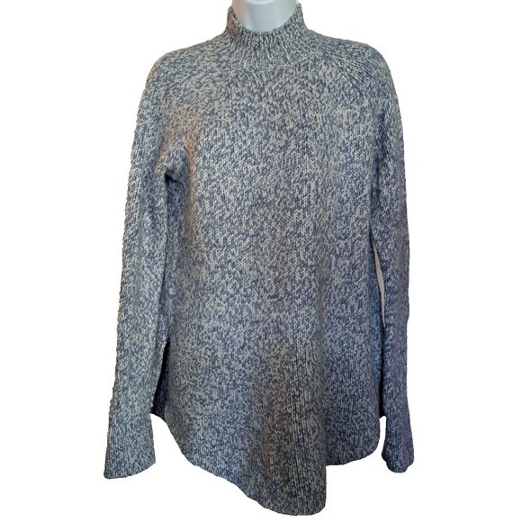 MAX STUDIO ALPAGA sweater Sz M SOFT blue GORPCORE COTTAGECORE ACADEMIA OLD MONEY - Picture 1 of 10